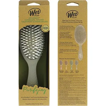 kartáč na vlasy Wet Brush Go Green Treatment & Shine Brush Charcoal - Kartáč na vlasy