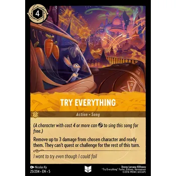Karetní hra Try Everything 025/204 - Shimmering Skies Typ karty: Non-Holo