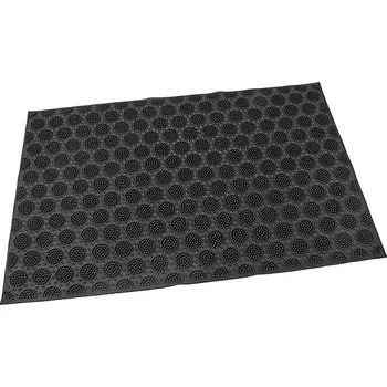 Rohožka Gumová vstupní kartáčová rohož Circles - 60 x 40 x 0,7 cm (70080107) FLOMAT