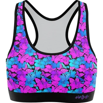 Funkční sportovní podprsenka HAWAII - Fialová / L