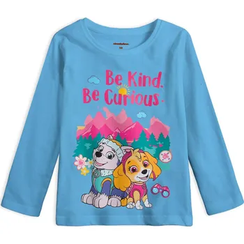 Dívčí tričko PAW PATROL BE KIND modré Velikost: 122
