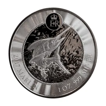 1 unce stříbrná mince Cayman Islands Marlin Speerfisch 2017