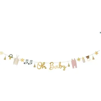 Party dekorace Banner Oh baby, 250 cm