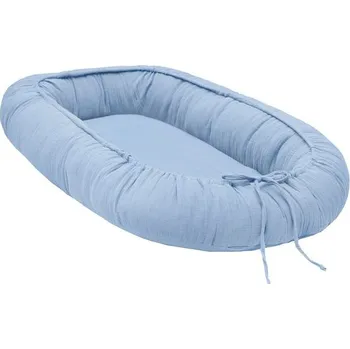 Hnízdečko pro miminko Scamp mušelínové hnízdečko (BabyBlue)