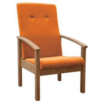 Křeslo ANTAL křeslo čalouněné látkou, oranžová