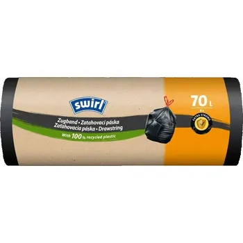 Obalový materiál SWIRL Zatahovací pytle na odpad 70L - 56 x 86 cm - role 8 ks