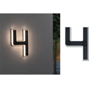 Lampička Paulmann LED solární číslo domu 4 černá, bílá 1 x 0,2 W LED - Doprava zdarma