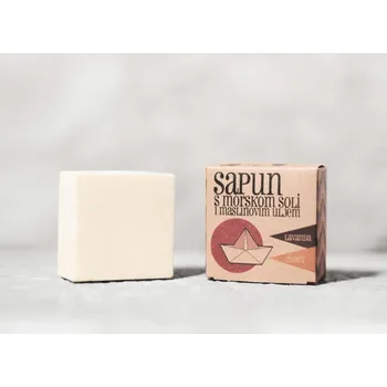 Mýdlo Sapunoteka Soap Sea Salt Lavender & Cinnamon 115g - Levandule se skořicí