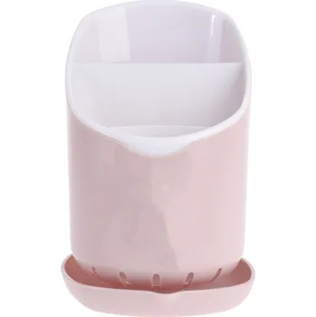 Odkapávač na nádobí EXCELLENT HOUSEWARE Odkapávač na příbory 12 x 11 cm růžový KO-010000430ruzo