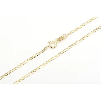 Řetízek Řetízek ze žlutého zlata figaro 42 cm ZLR1516F + DÁREK ZDARMA