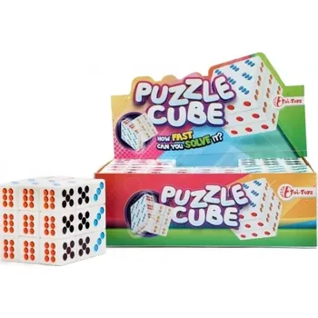 Hlavolam Teddies Kostka hlavolam 3x3x3 plast ve fólii 6x6x6cm