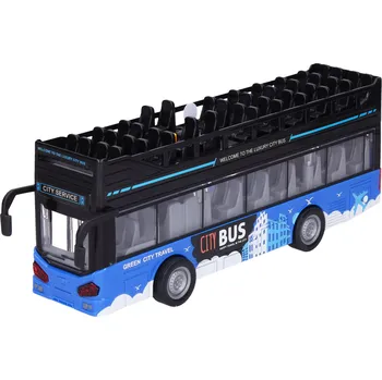 autíčko Dvoupatrový vyhlídkový autobus s efekty 28 cm