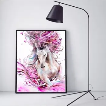 Diamantové malování Sada na diamantové malování Růžový Abstraktní Kůň