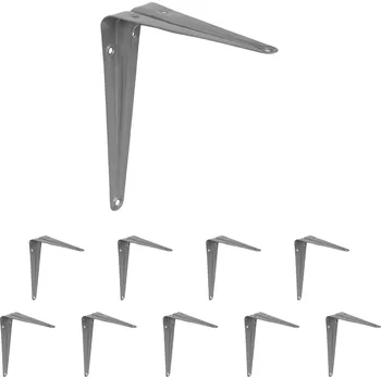 Nábytkové kování Walteco Plechová konzole 150x125mm, nosnost 18 kg, stříbrná Množství: 10 ks