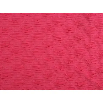 Úplet sportovní / plavkovina strukturovaná s průřezy, barva 2 růžová