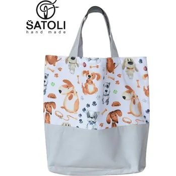 Nákupní taška Šatoli.cz Dětská bavlněná nákupní taška Pejsci