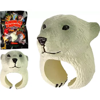 Prsten Nastavitelný dětský prsten s hlavou ledního medvěda