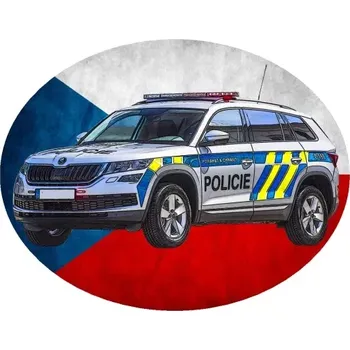 Nášivka Nažehlovačka POLICIE policejní auto IV (digitální nažehlovačka)