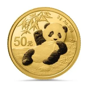 3 gramů zlatá mince China Panda 2020