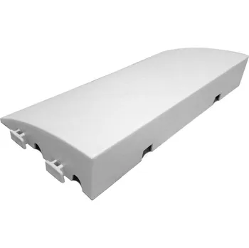 Bílý plastový nájezd pro terasovou dlažbu Linea Premium - 50 x 25 x 8 cm (85632691) FLOMAT