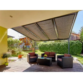 Pergola Stínění k pergole Terrassendach Original hliníková pergola Varianta: 0,55 x 3,9 m Golden Crop