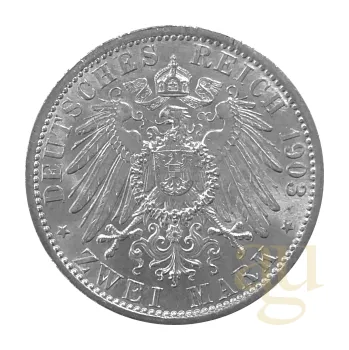 2 Mark stříbrná mince Kaiserreich verschiedene