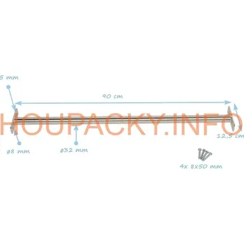 Hrazda nerezová 90cm