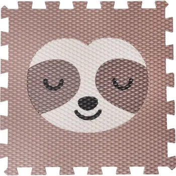 Minideckfloor lenochod, hnědý s krémovým lenochodem