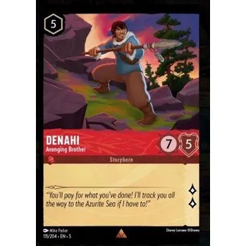 Sběratelská karetní hra Lorcana SSK 115/204 Denahi - Avenging Brother - Shimmering Skies Stav: Near Mint, Verze: NORMAL