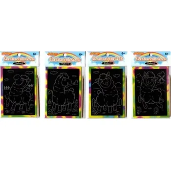 omalovánky ARTLOVER Duhový škrabací obrázek Lama