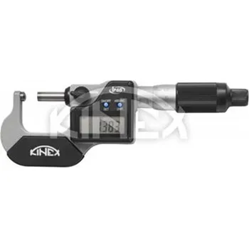 Kinex 7041-02-025 - Mikrometr třmenový 0-25mm na trubky, DIGItální, dělení 0,001, DIN 863, IP 65