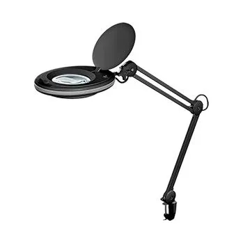 Stojací lampa goobay Stolní lampa s lupou, 127mm, 3 dioprie, LED osvětlení 8W, dvojité rameno, černá (64989) - 40.92.0361