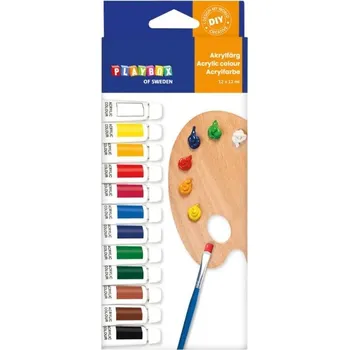 Výtvárné potřeby Akrylové barvy Playbox 12x12 ml
