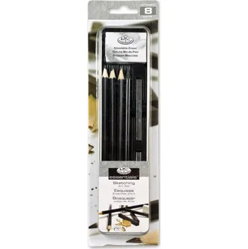 Grafitová tužka Royal Langnickel ROYAL and LANGNICKEL Sada skicovacích tužek v plechovém boxu