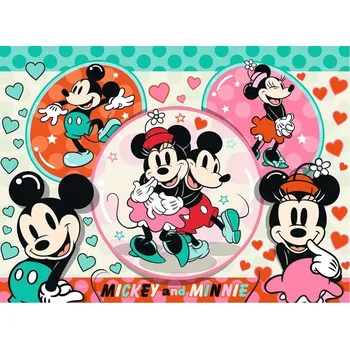 Puzzle Ravensburger Disney: Zamilovaný pár Mickey a Minnie 150 dílků