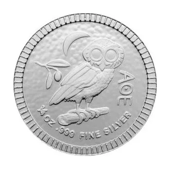 1/4 unce stříbrná mince Niue Eule von Athen 2020