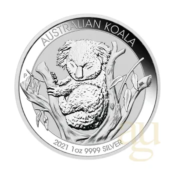1 unce stříbrná mince Austrálie Koala 2021