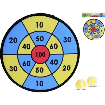 Dětská zbraň Terč na suchý zip 29 cm + 2 ks míčky