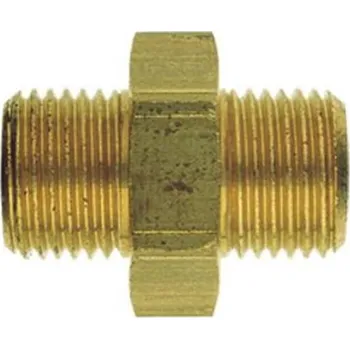 Kompresor Schneider E030146 - Vsuvka závitová 1/2"a -1"a (nipl), DN-MS-G1/2-G1, mosazná, vnitřní konus