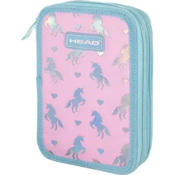 Penál Dvoupatrový penál bez náplně Head UNICORNS HEART, AC2, 503022055