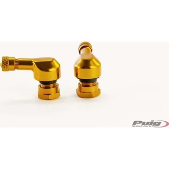 Nářadí na motocykly PUIG Španělsko Puig hliníkové ventilky 90° boční - pár provedení: průměr 8,3, barva zlatá