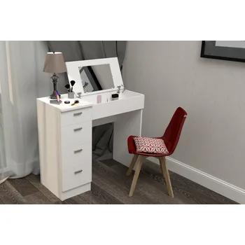 Toaletní stolek Toaletní stolek CHARM 90 cm, matná bílá