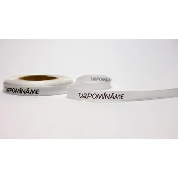 Stuha Taftová stuha smuteční šíře 9 mm vzpomínáme