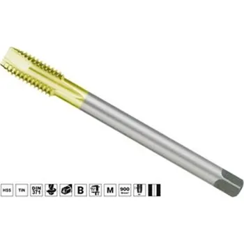 Závitořezný nástroj Ruko 232220T - Závitník strojní M 22 x 2,5 mm HSS-TiN, typ 3043, DIN 376 ISO2 (6H)