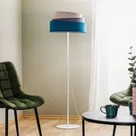 Duolla Stojací lampa Pastell Trio tyrkysová/šedá/světle šedá - Délka přívodního kabelu 280 cm tyrkysová, šedá, světle šedá, bílá 1 x 40 W - Doprava zdarma