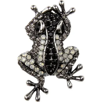 Brož Brož žabka, černobílá 9001793-3