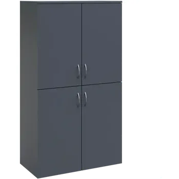 Šatní skříň N 4 - 84D kancelářská skříň, 4-dveřová, 1450x800x400, antracit
