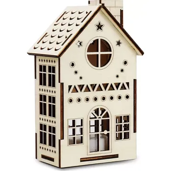 Vánoční dekorace Kúzlo dreva Velký domeček Hvězdárna