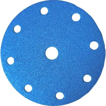 Brusný kotouč Sait 90556 - Kotouč brusný pr. 150 mm výsek suchý zip zr. 180, 8-děr, Z-FF na nerezové oceli, hliník