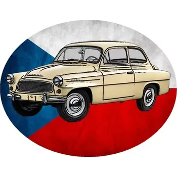 Nášivka Nažehlovačka s Českým autem V (digitální nažehlovačka s osobním autem)